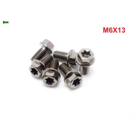 M6x13 śruba z kołnierzem din 6921 tytanowa gr5 śrubki tytanowe grade 5